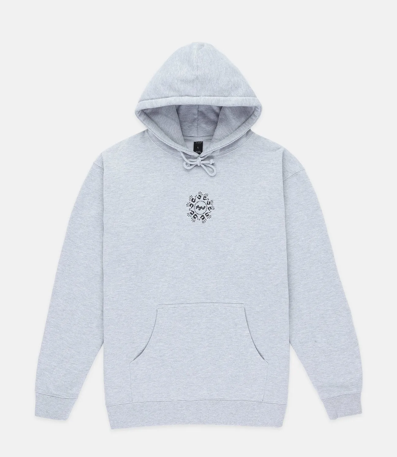 10 Deep Many Hands Hoodie Heather Grey