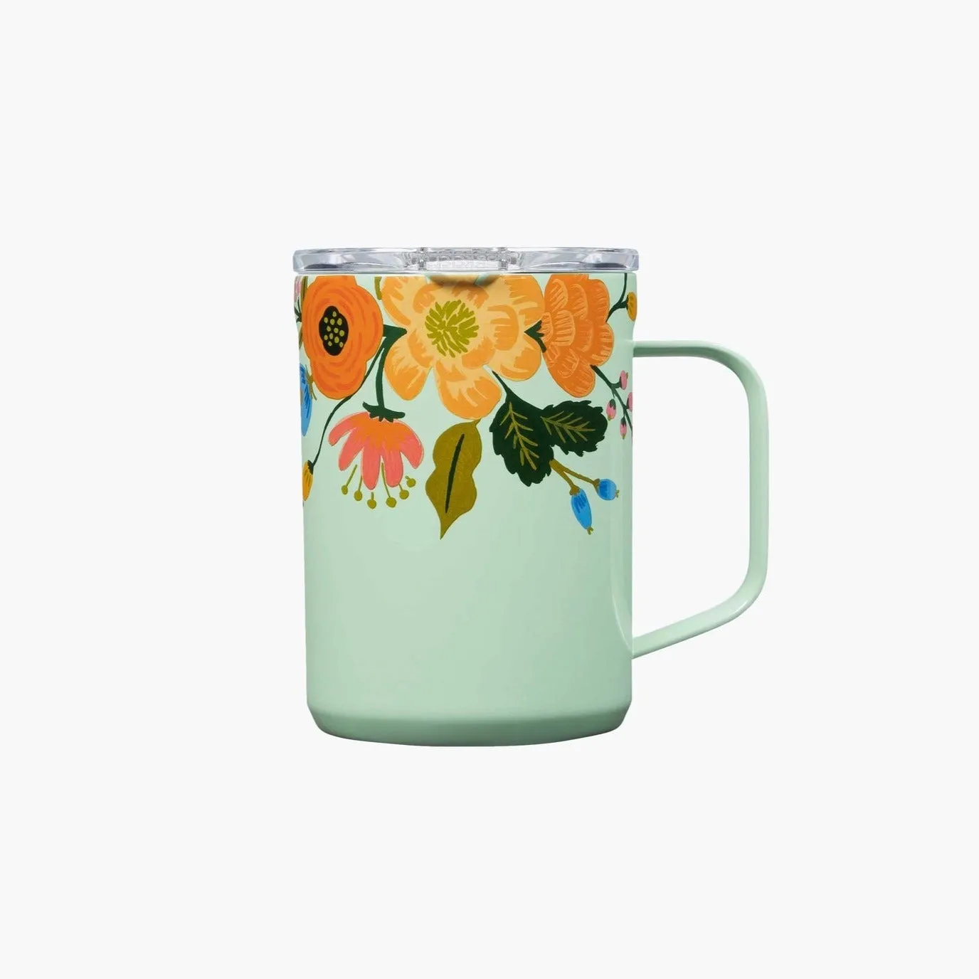 16 oz Rifle Paper Co Mug (Mint Lively Floral)