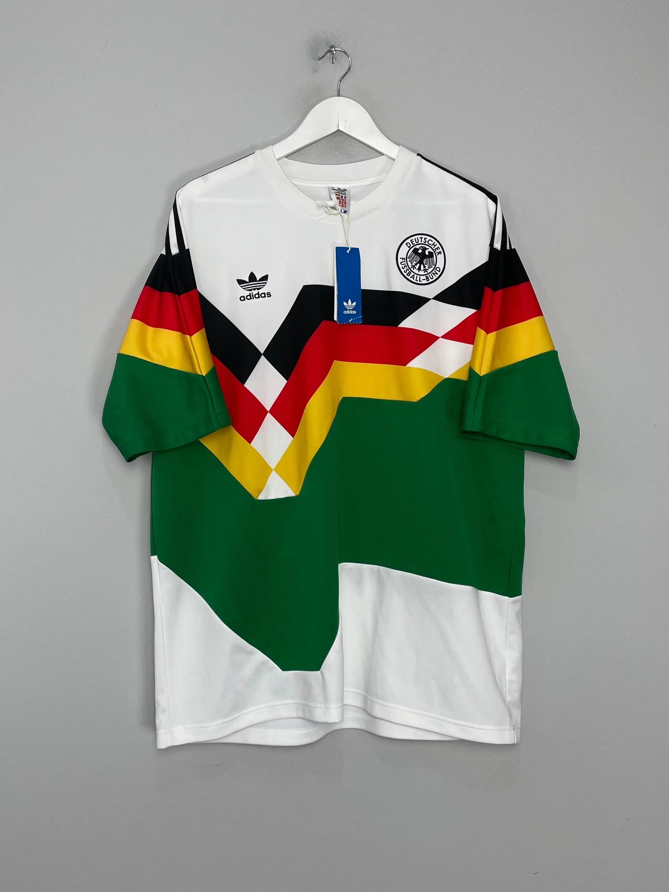 1990 GERMANY *BNWT* MASH UP SHIRT (XL) ADIDAS ORIGINALS