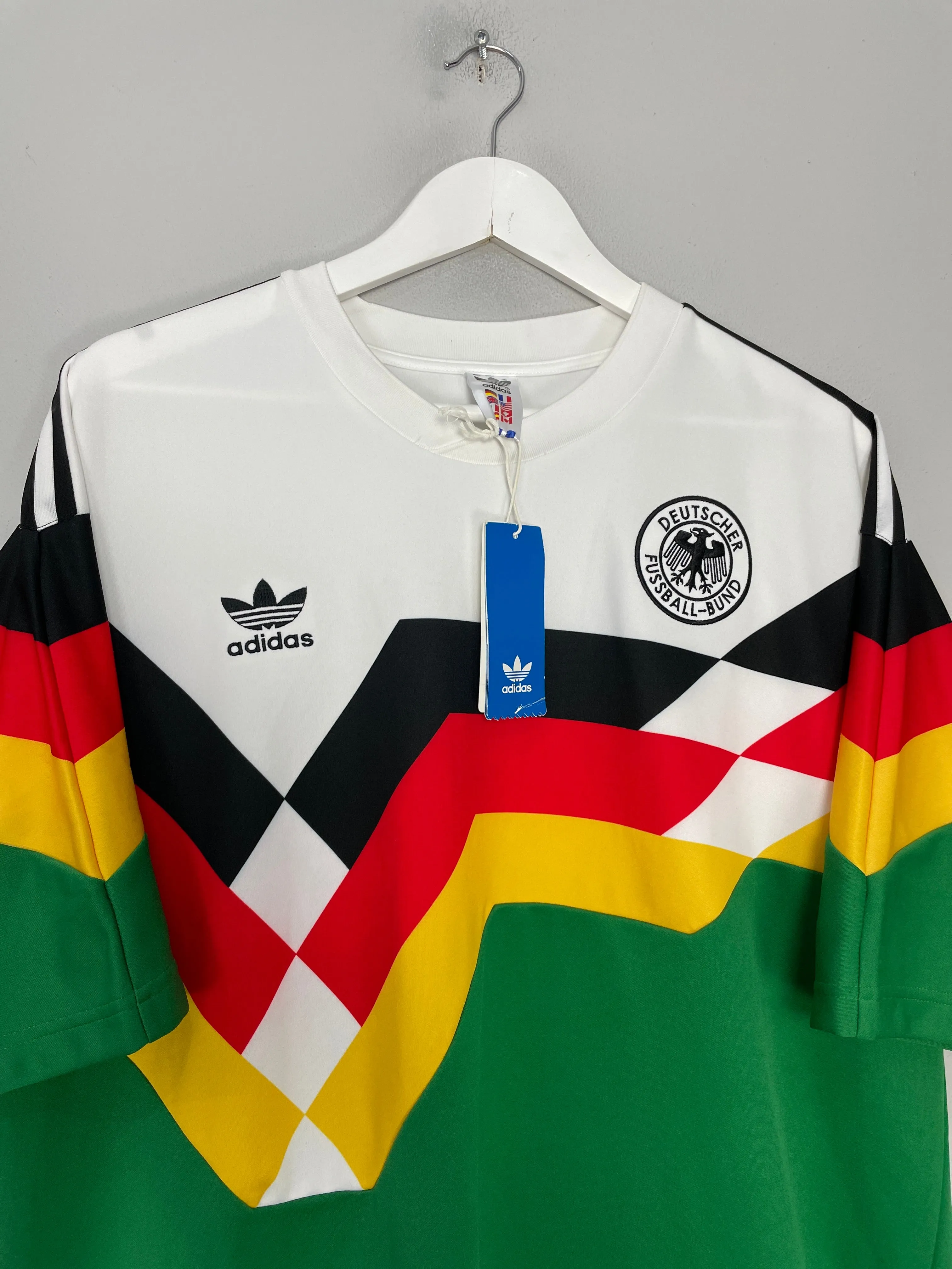 1990 GERMANY *BNWT* MASH UP SHIRT (XL) ADIDAS ORIGINALS