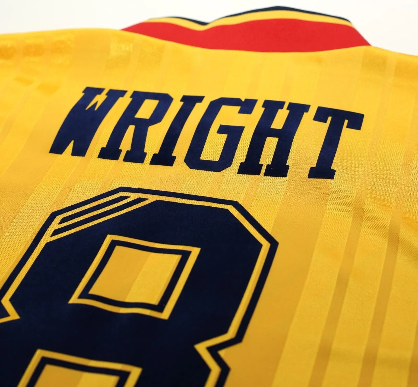 1993/94 WRIGHT #8 Arsenal Retro adidas Equipment LS Away Football Shirt (L/XL)