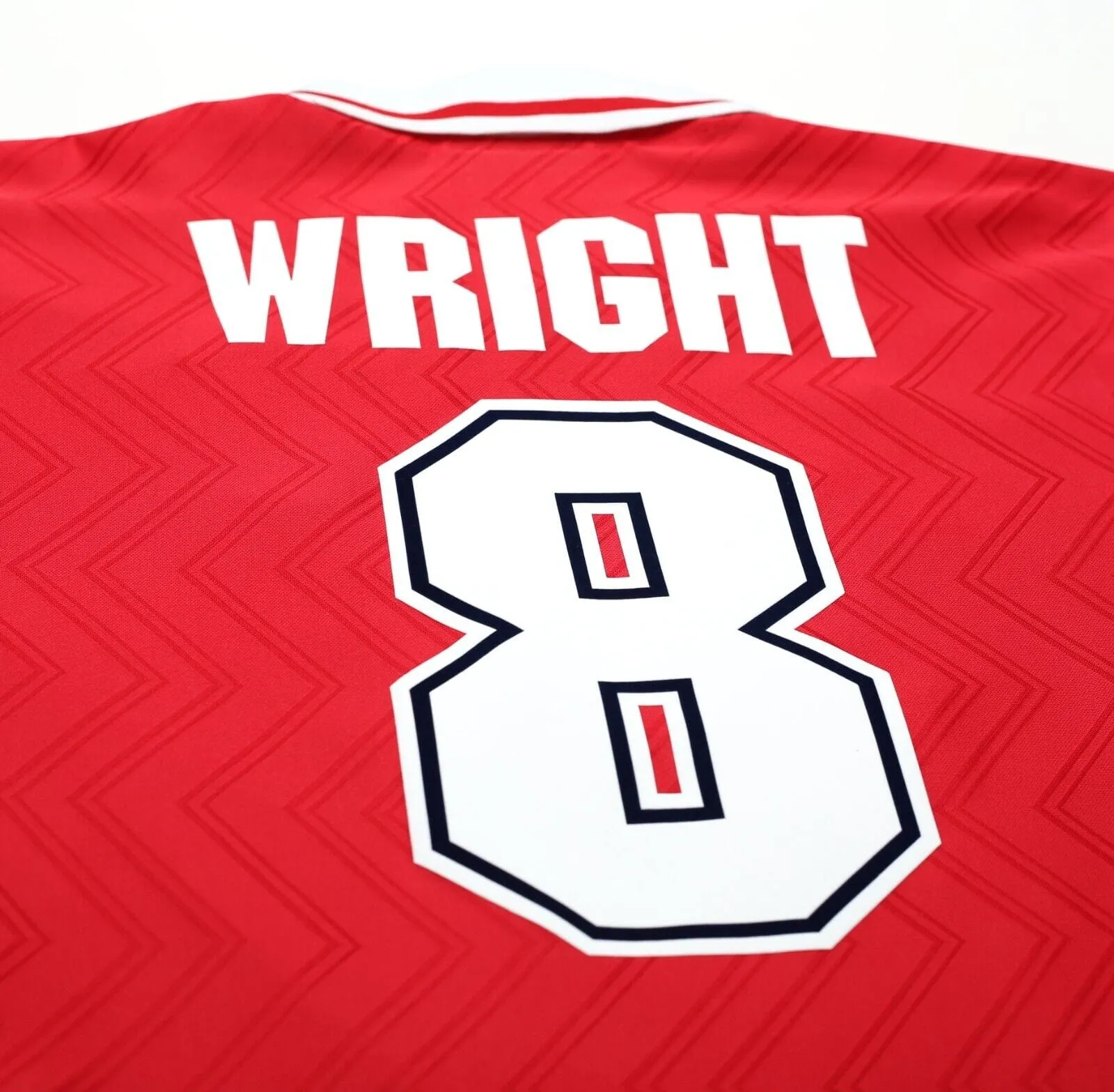 1996/98 WRIGHT #8 Arsenal Vintage Nike Home Football Shirt Jersey (M)