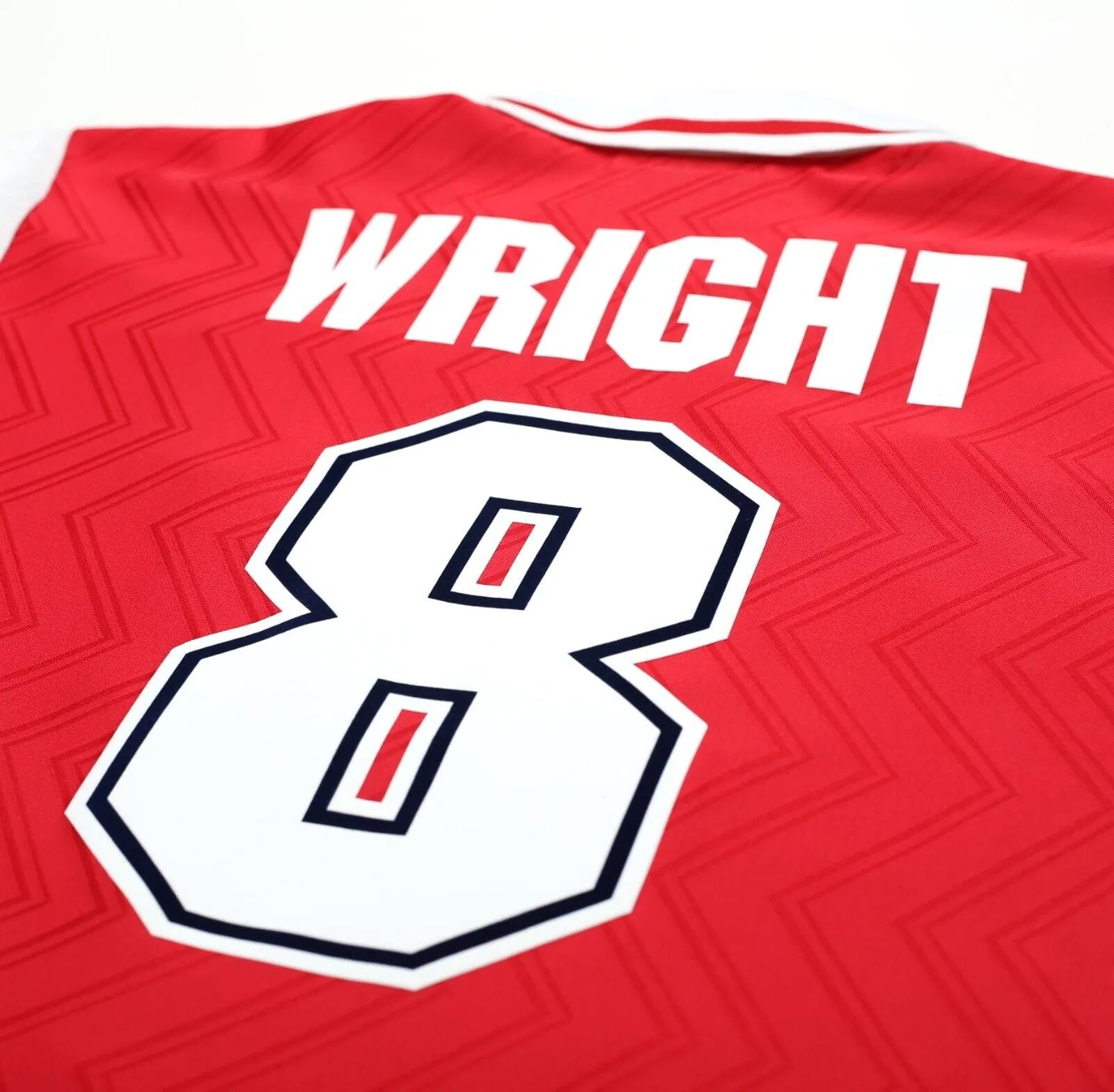 1996/98 WRIGHT #8 Arsenal Vintage Nike Home Football Shirt Jersey (M)