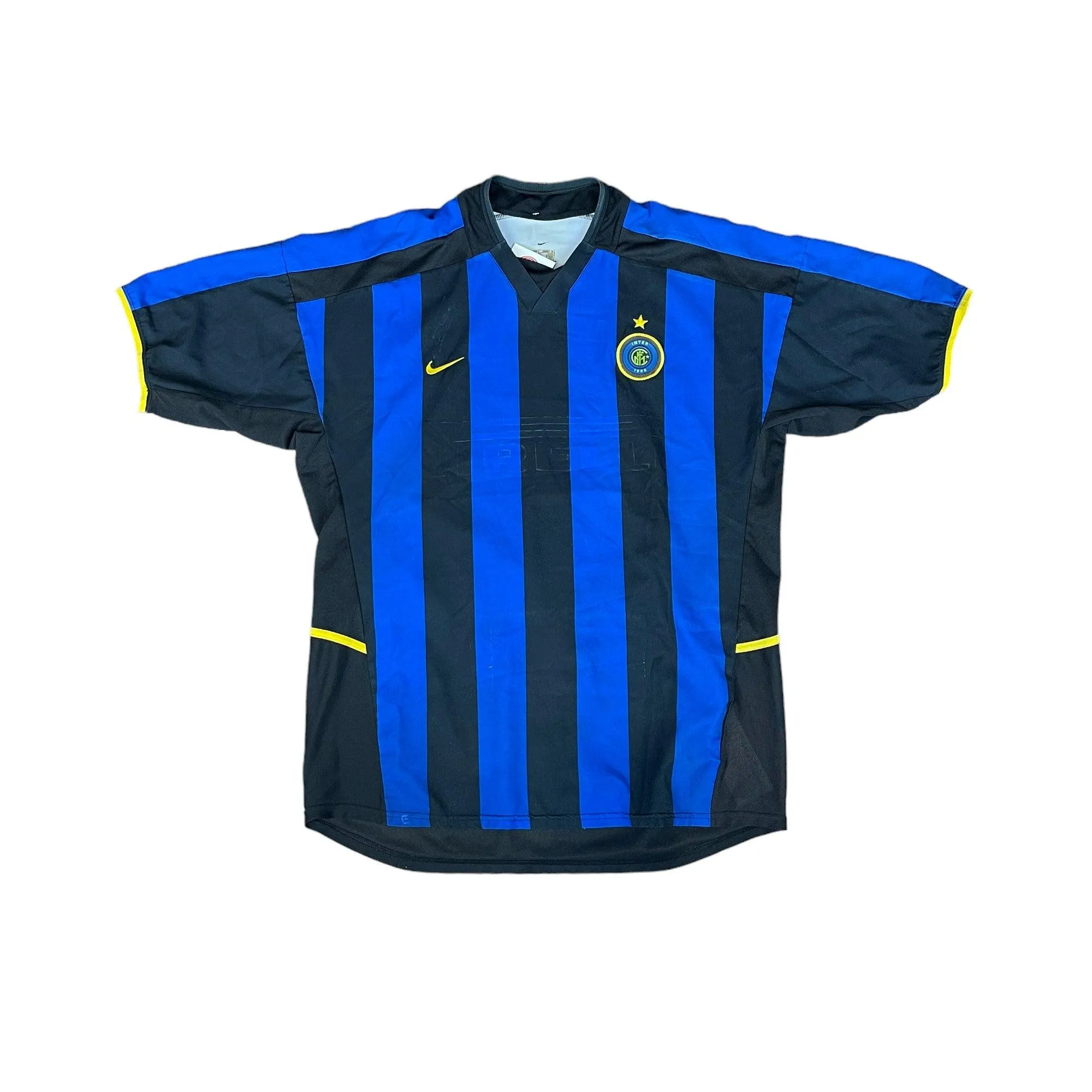 2002-03 Blue   Black Nike Inter Milan Tee - Large