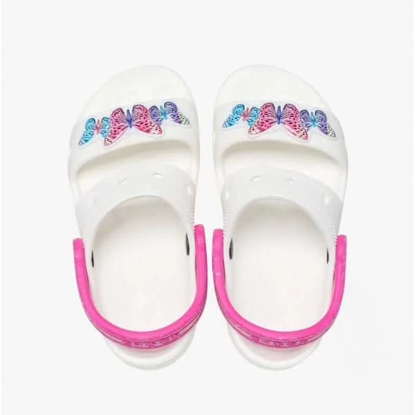 207803-100 CLASSIC EMBELLISHED Kids Sandals White