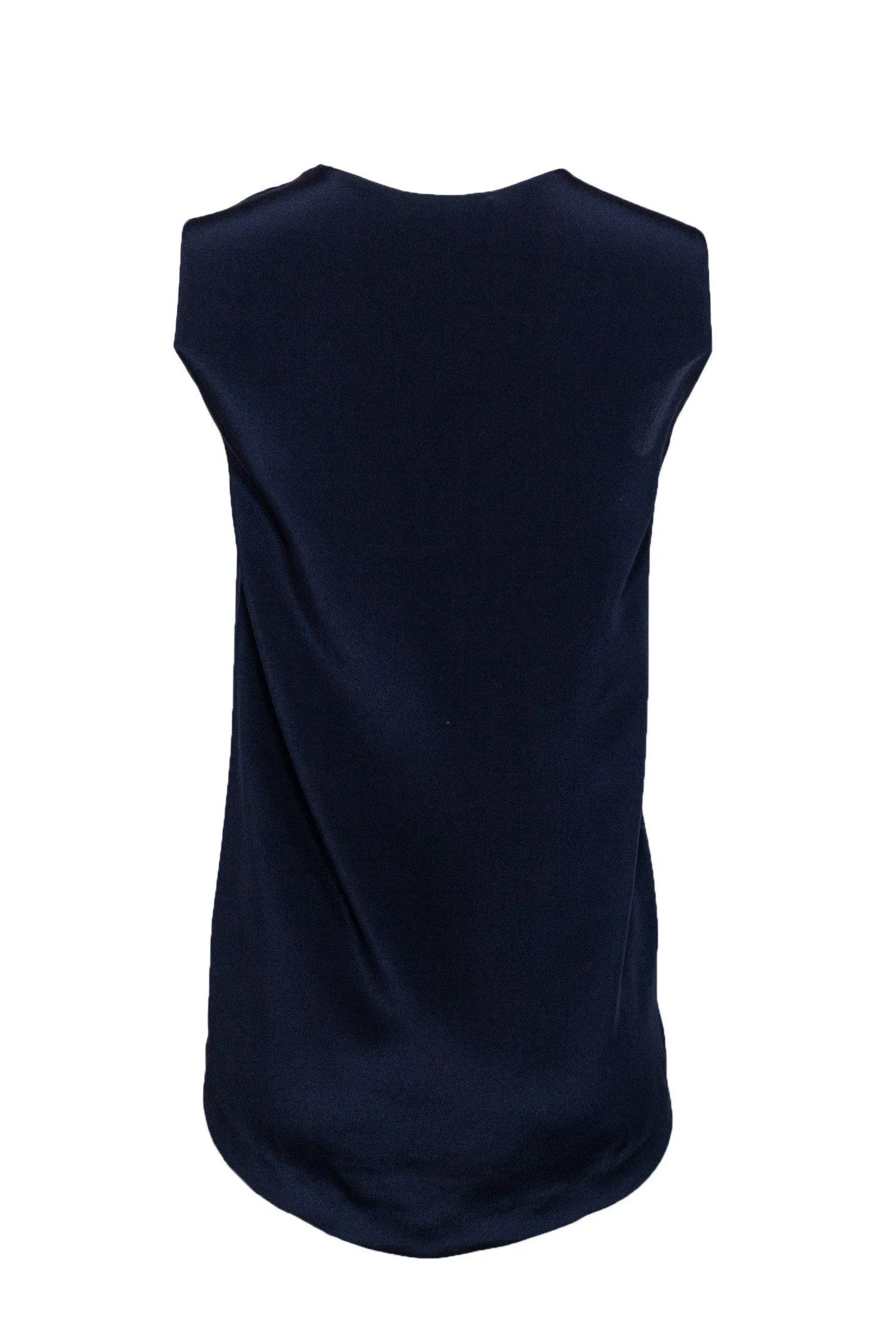 3.1 Phillip Lim - Navy & Purple Silk Sleeveless Top Sz 6