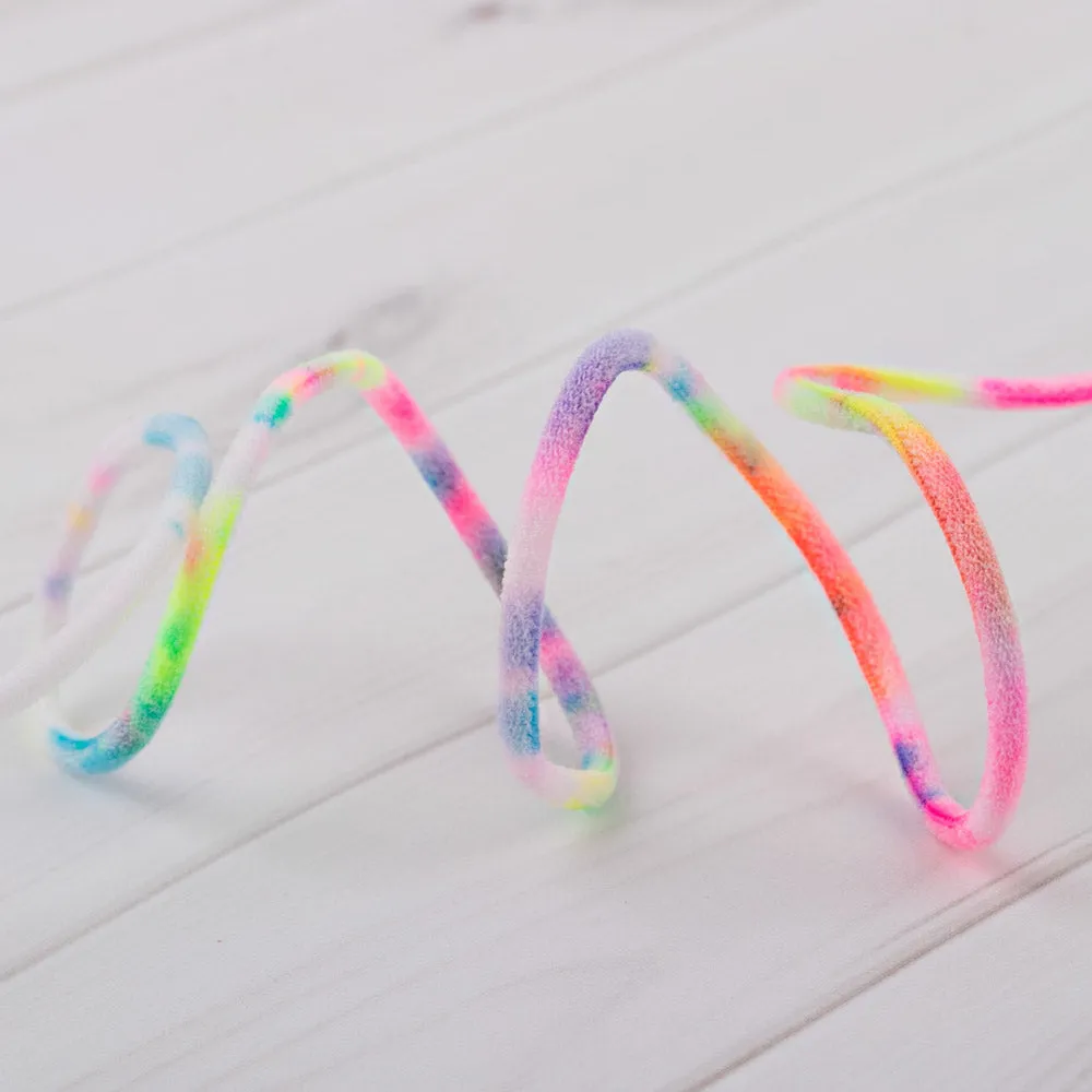 3mm Knitted Tie Dye Elastic - Multicolour