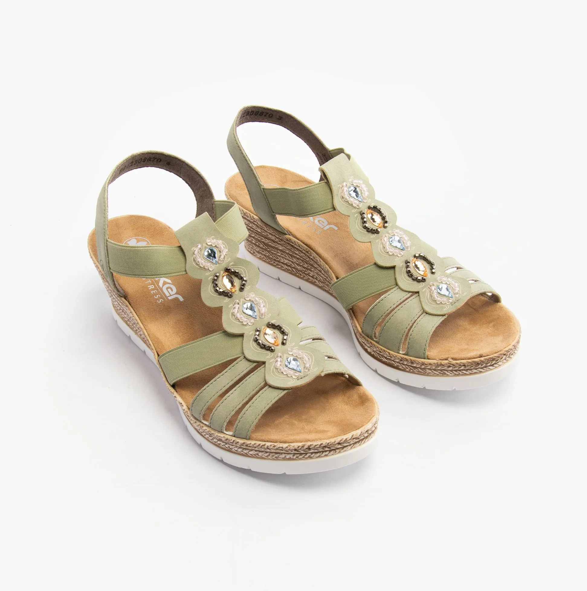 619B2-52 Womens Sandals Green