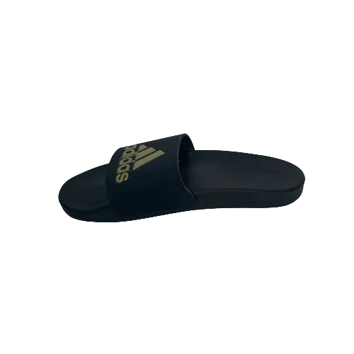 Adidas Black & Gold Adilette Slides | Brand New |