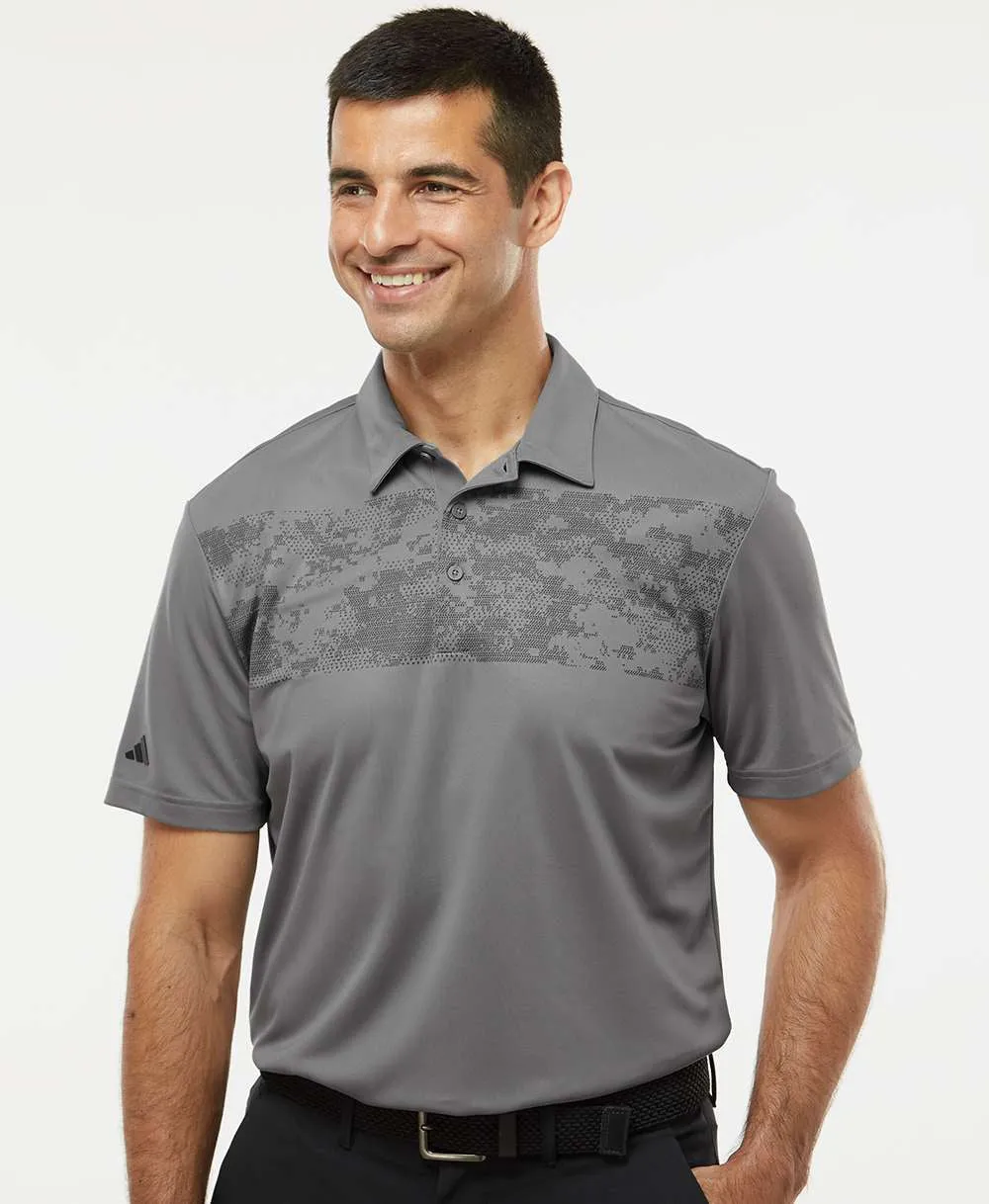 Adidas Camo Chest Print Polo