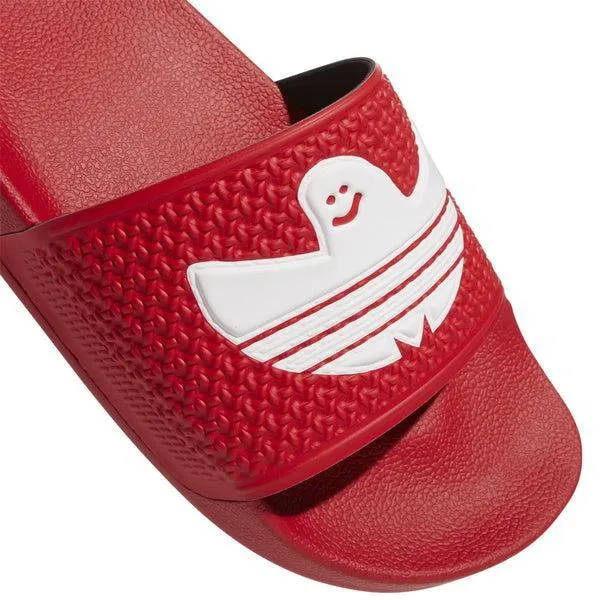 Adidas Mark Gonzales Shmoofoil Slides Scarlet - Footwear White