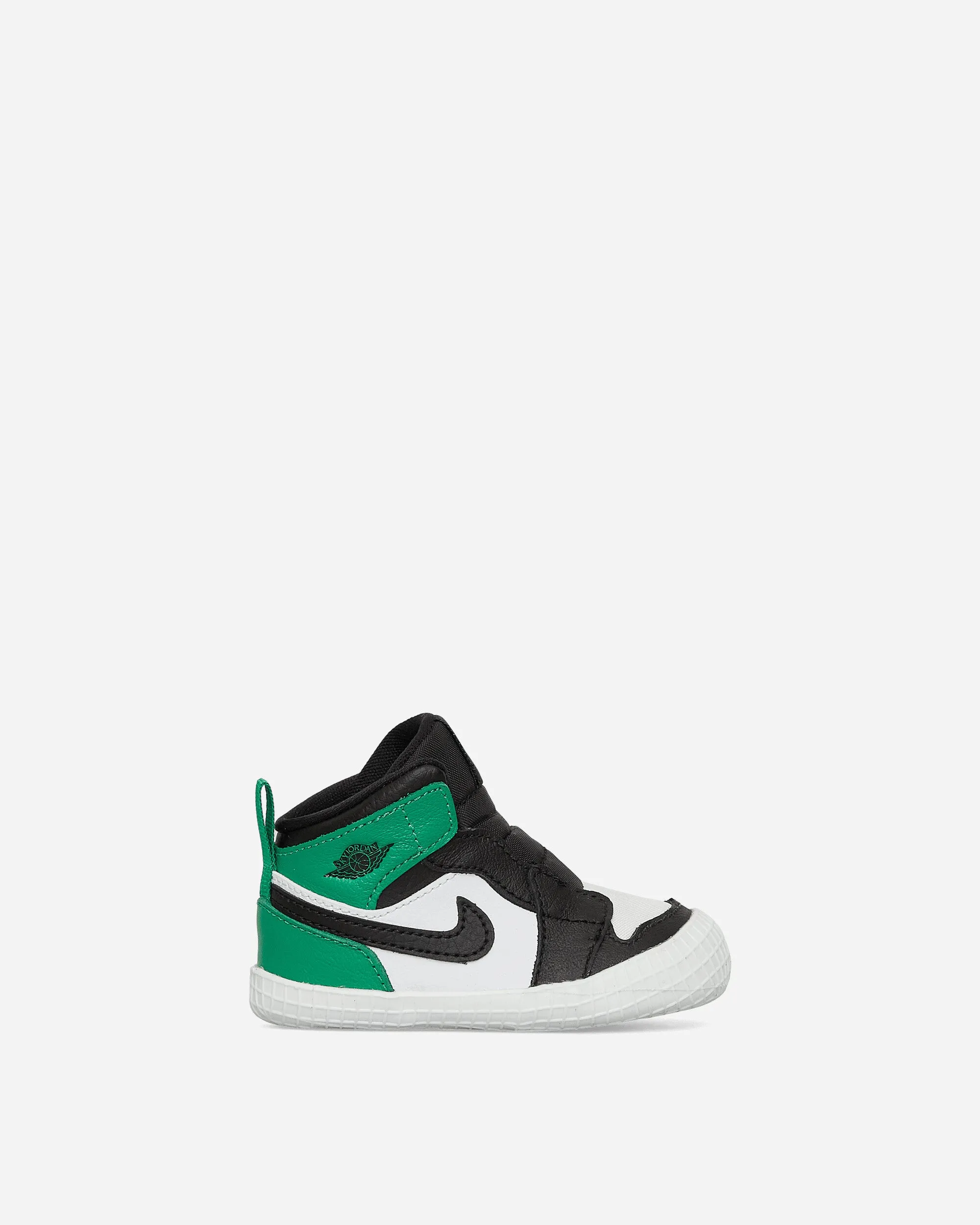 Air Jordan 1 Crib Bootie Sneakers Black / Lucky Green