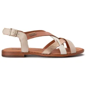 Algar Calfskin Leather Women's Strappy Flat Sandals