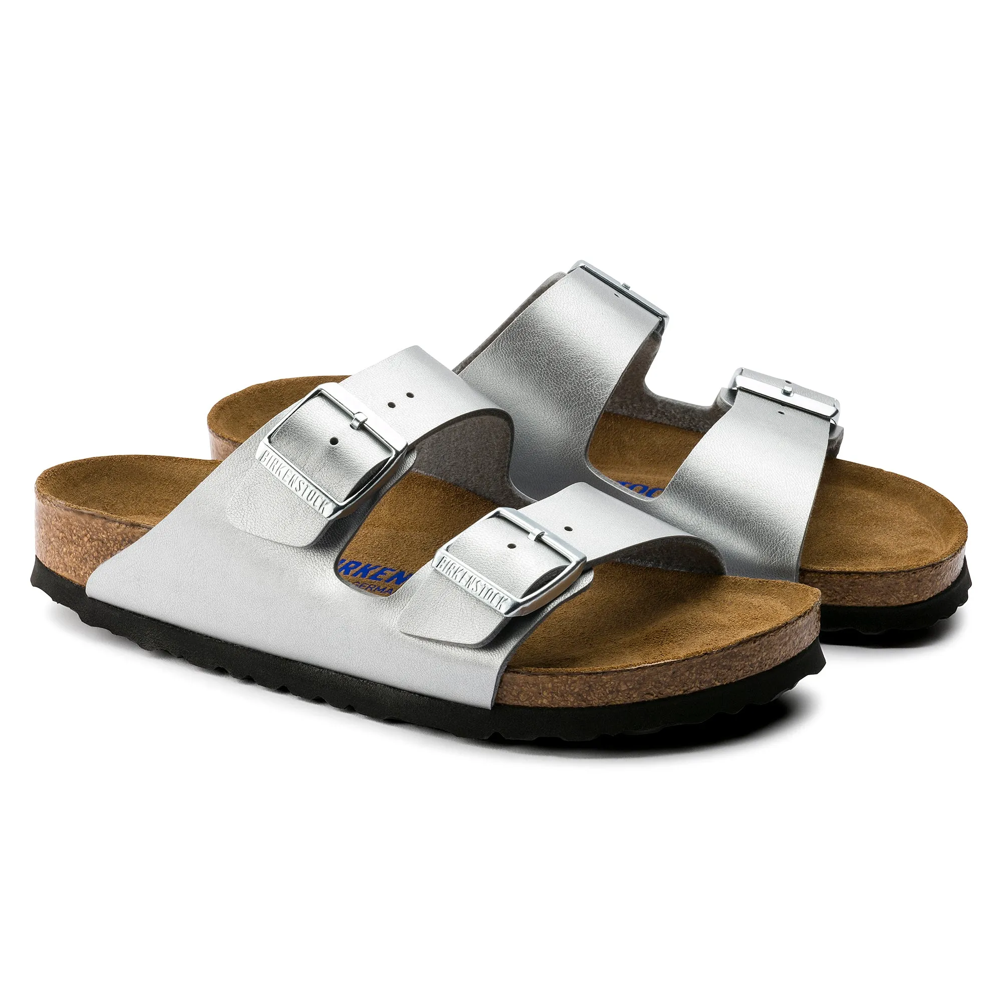 Arizona Narrow Width Soft Footbed Silver