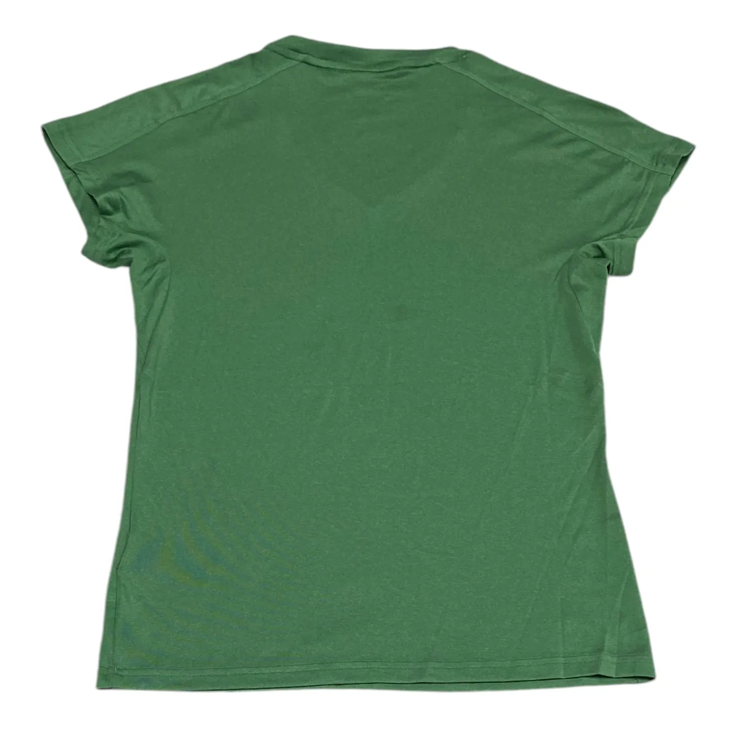 Athletic Top Short Sleeve By Adidas In Green, Size: S