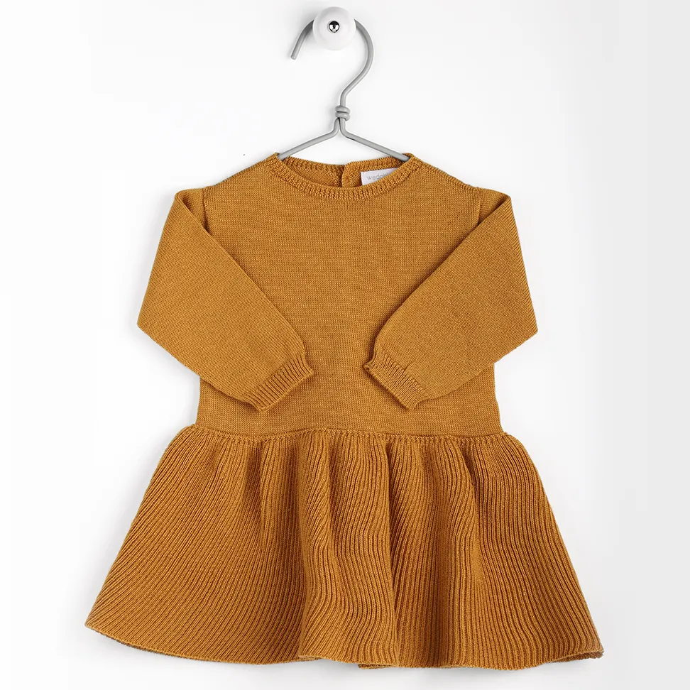 AW Wedoble Mustard Long Sleeved Dress