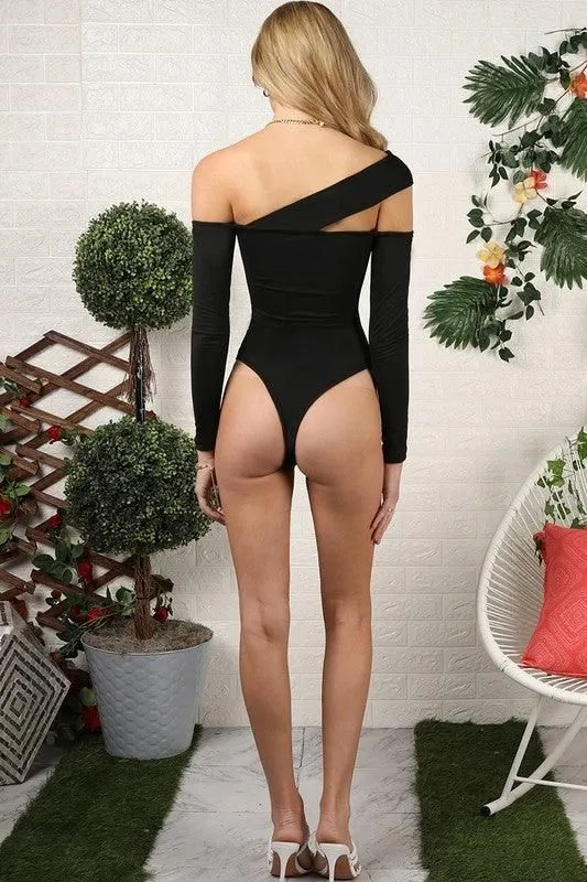 BANDED AND CUTOUT DETAILED SEXY BODYSUIT