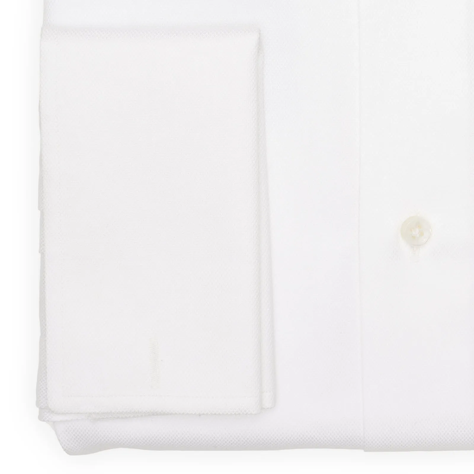 BARBA Napoli Handmade White Oxford Cotton French Cuff Dress Shirt EU 43 NEW US 17