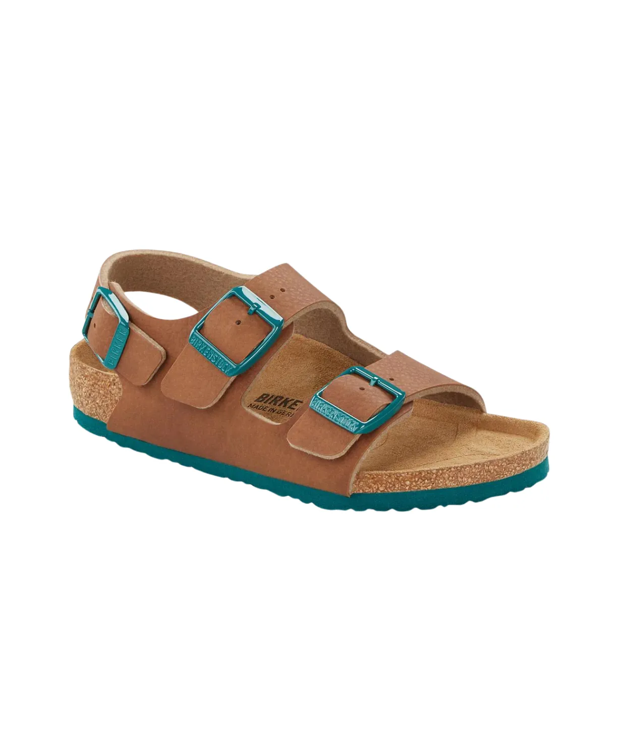 Birkenstock Kids Milano Birko-Flor Ginger Brown Sandals