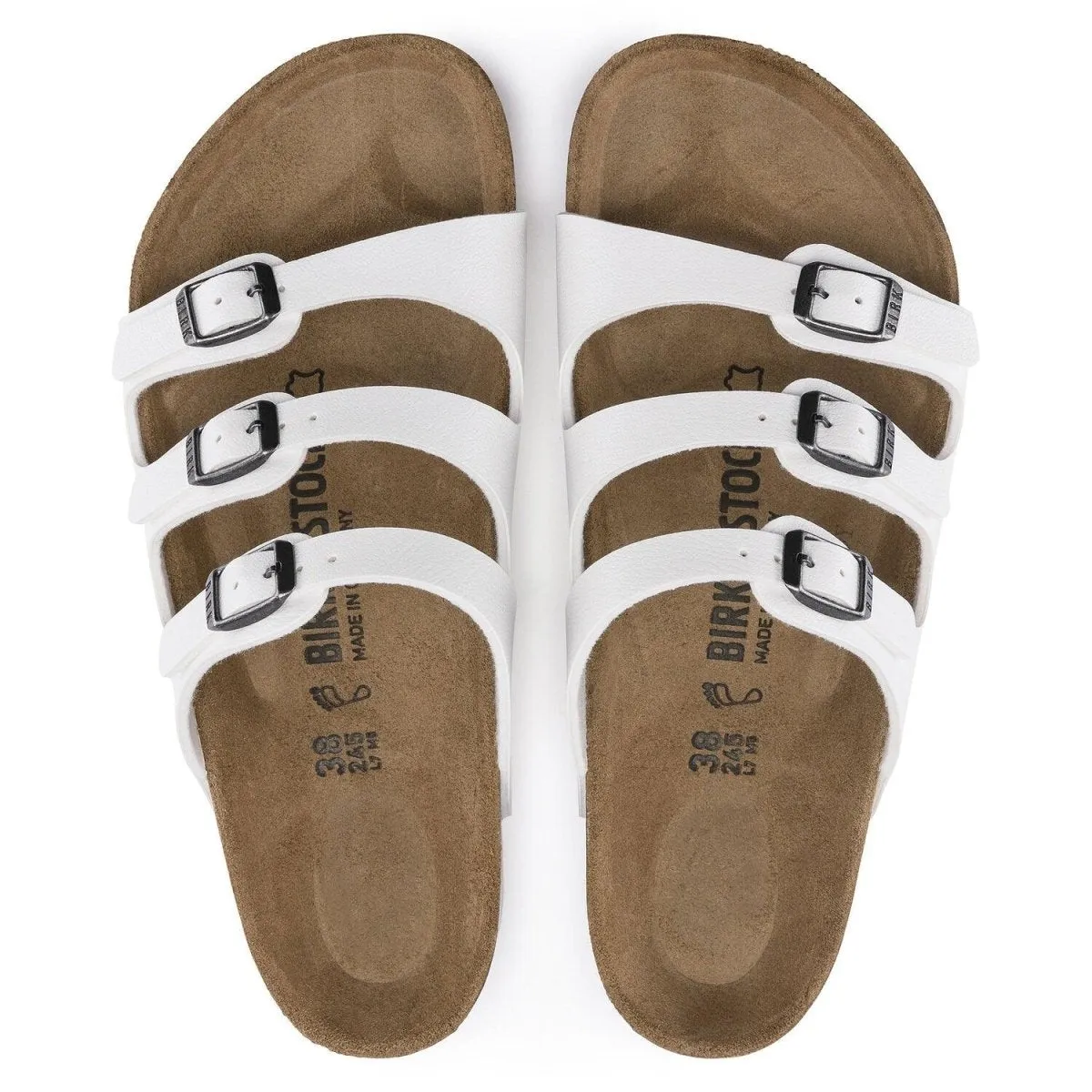 Birkenstock Women's Florida - White Birko-Flor