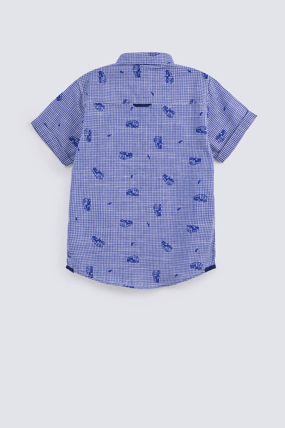 BOYS CHECKERED PRINTED SHIRT