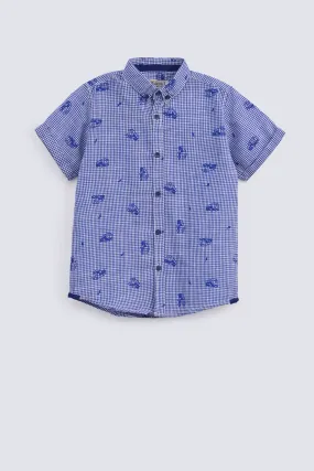 BOYS CHECKERED PRINTED SHIRT