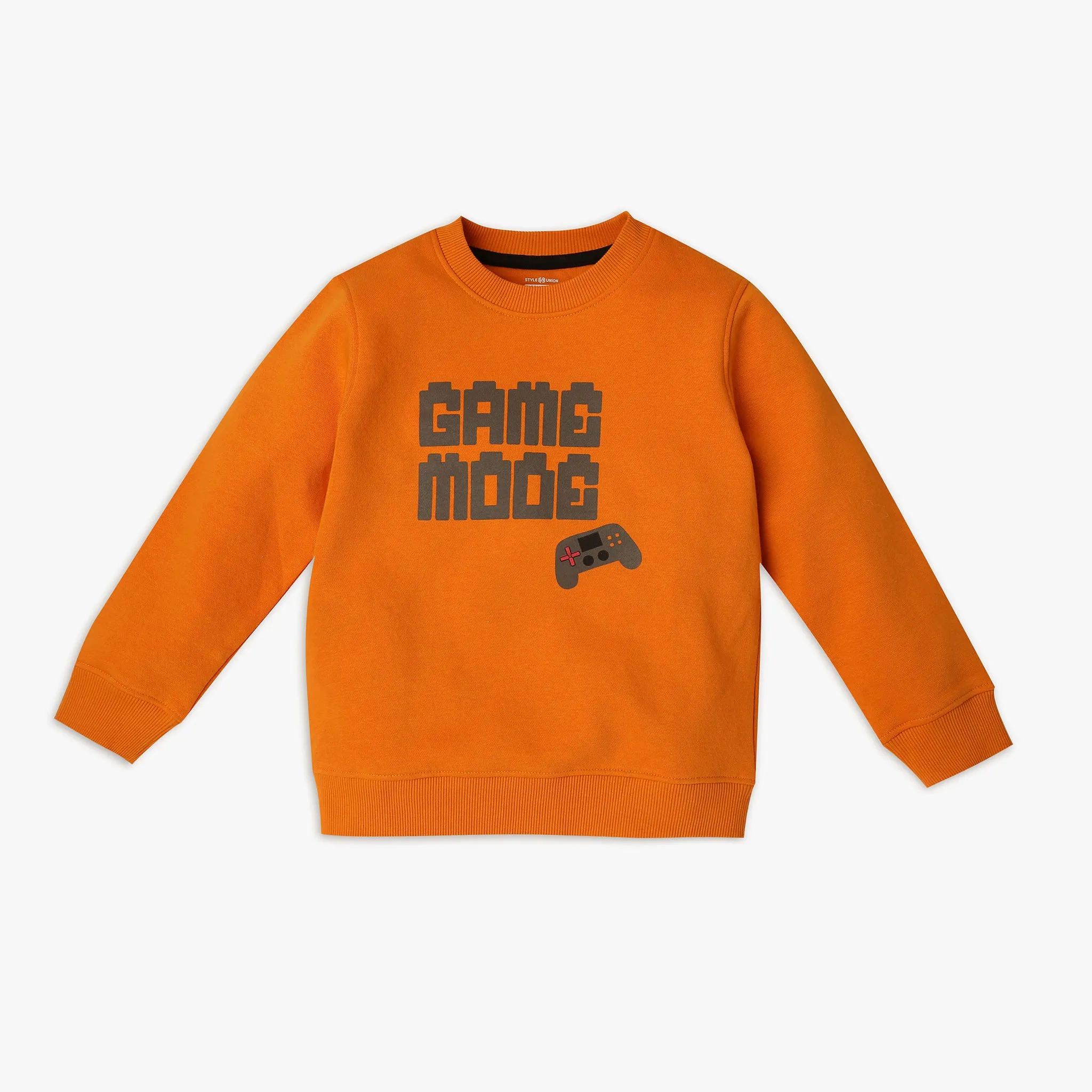 Boy's Regular Fit Graphic Sweat Tees