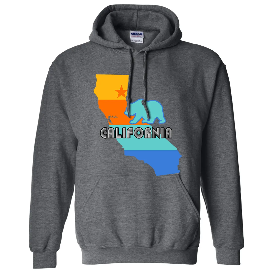 California Bear State Stripes Sweatshirt Hoodie