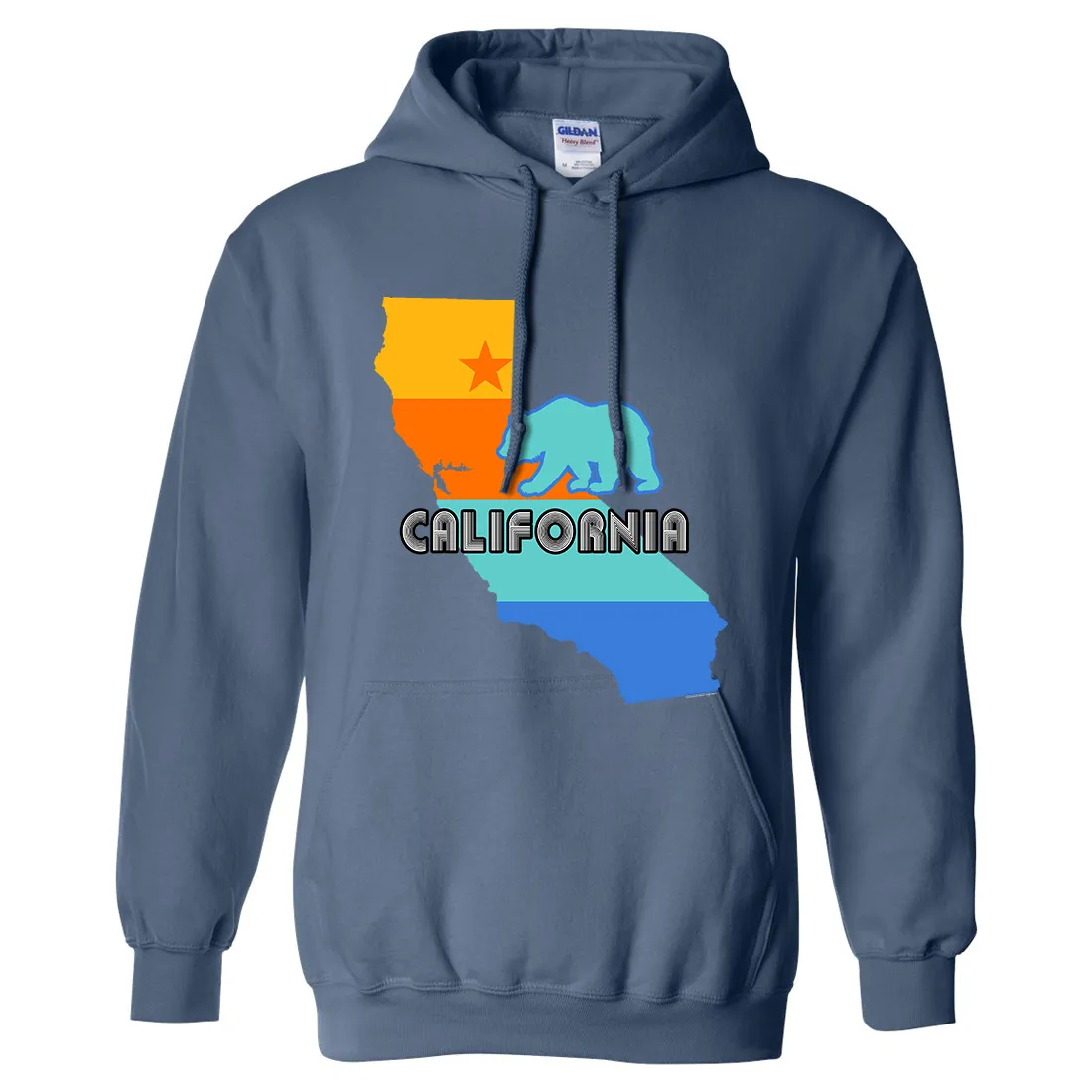 California Bear State Stripes Sweatshirt Hoodie