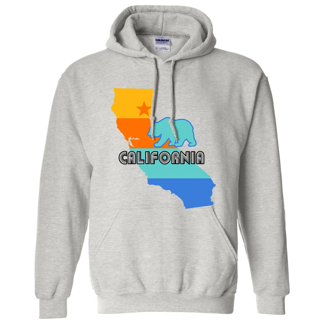 California Bear State Stripes Sweatshirt Hoodie