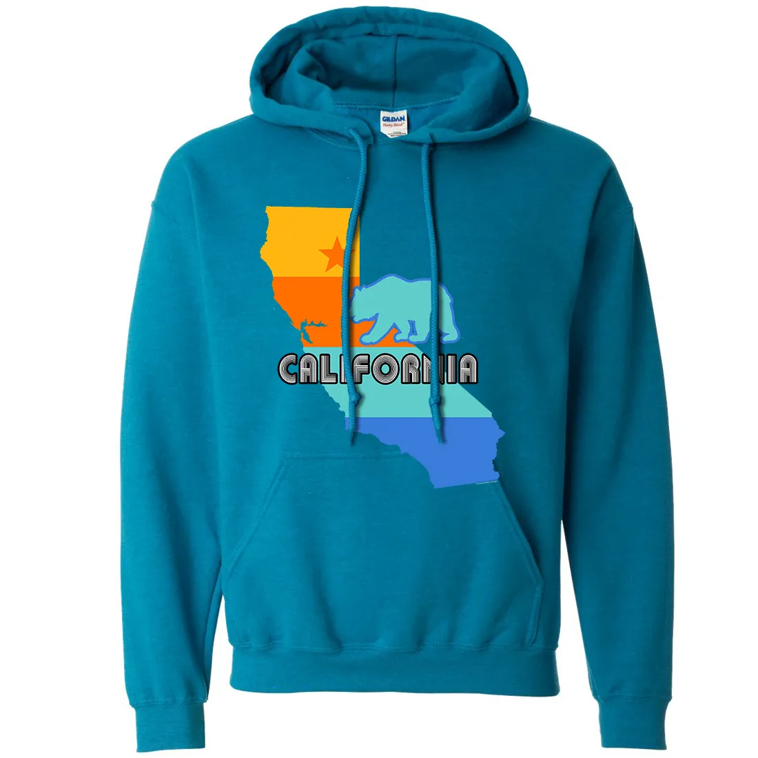 California Bear State Stripes Sweatshirt Hoodie