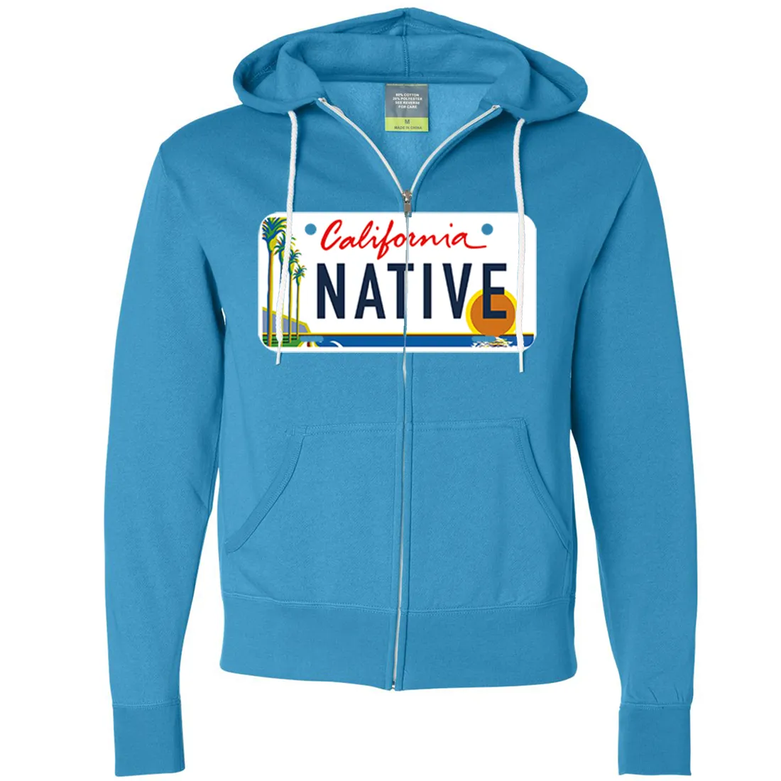 California Native License Plate Zip-Up Hoodie