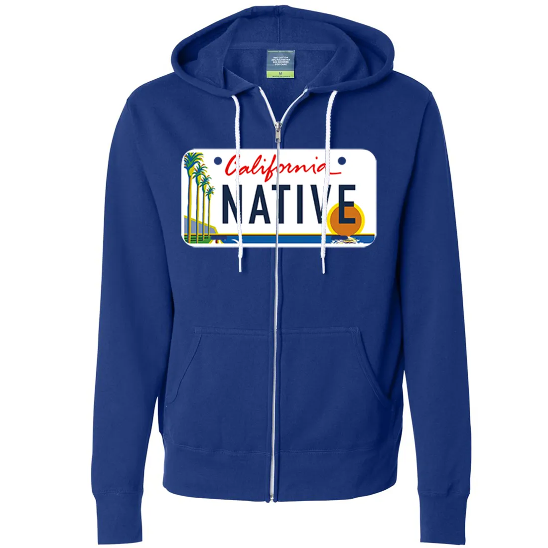 California Native License Plate Zip-Up Hoodie