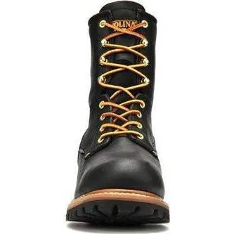 Carolina Men's Elm 8” Stl Toe WP INS Logger Work Boot - Black - CA5823