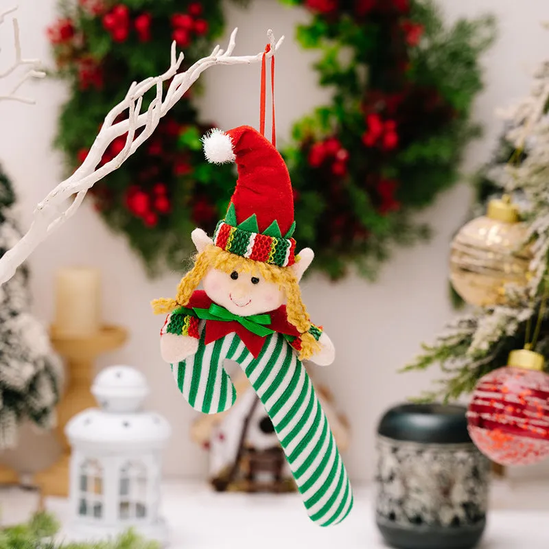 CHRISTMAS CANDY CANE HANGING ORNAMENT