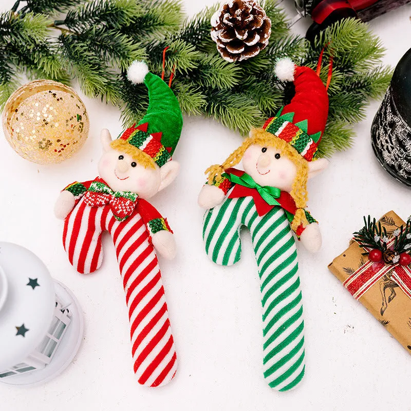 CHRISTMAS CANDY CANE HANGING ORNAMENT