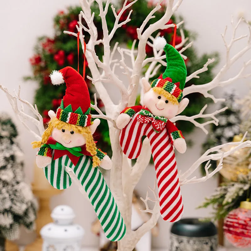 CHRISTMAS CANDY CANE HANGING ORNAMENT