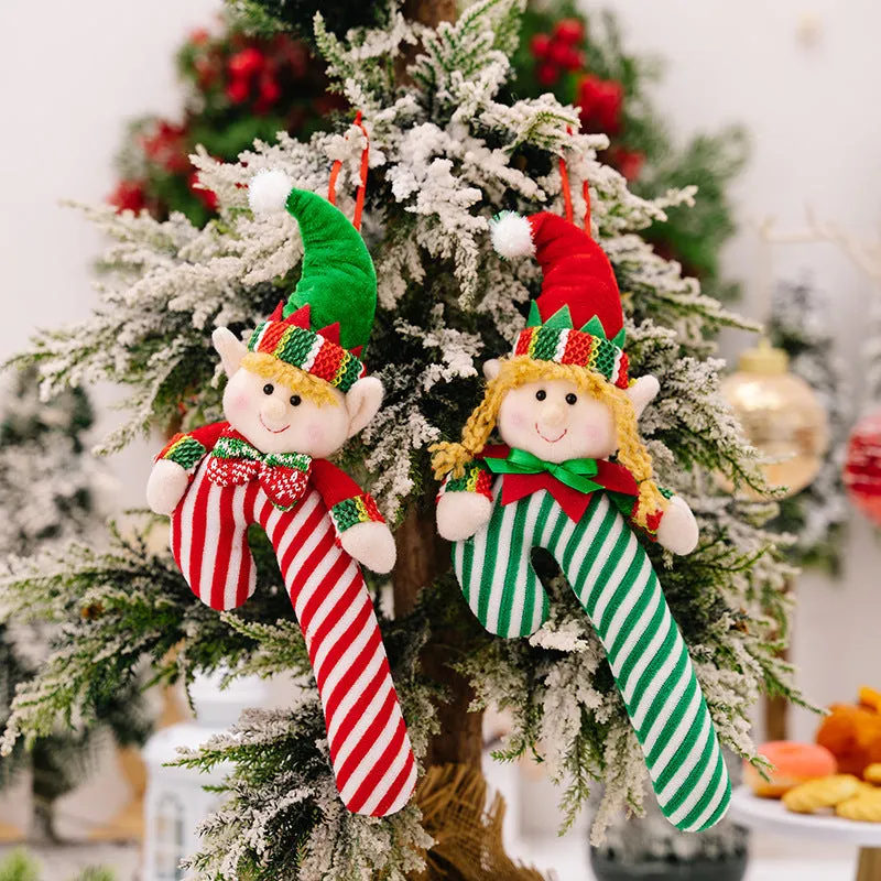 CHRISTMAS CANDY CANE HANGING ORNAMENT