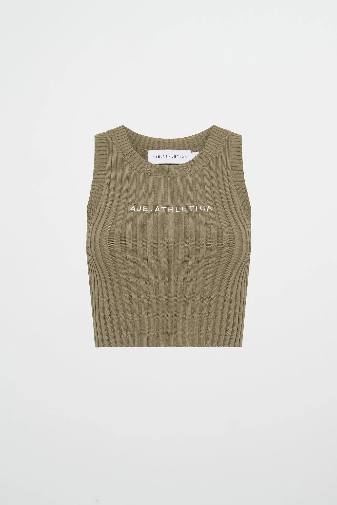 Cropped Knitted Logo Tank 135