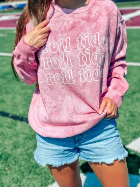 CUSTOM Retro School Spirit Puff Mineral Wash Sweatshirt