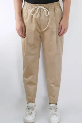 Drôle de Monsieur Le Pantalon Cropped Corduroy Pants - Beige