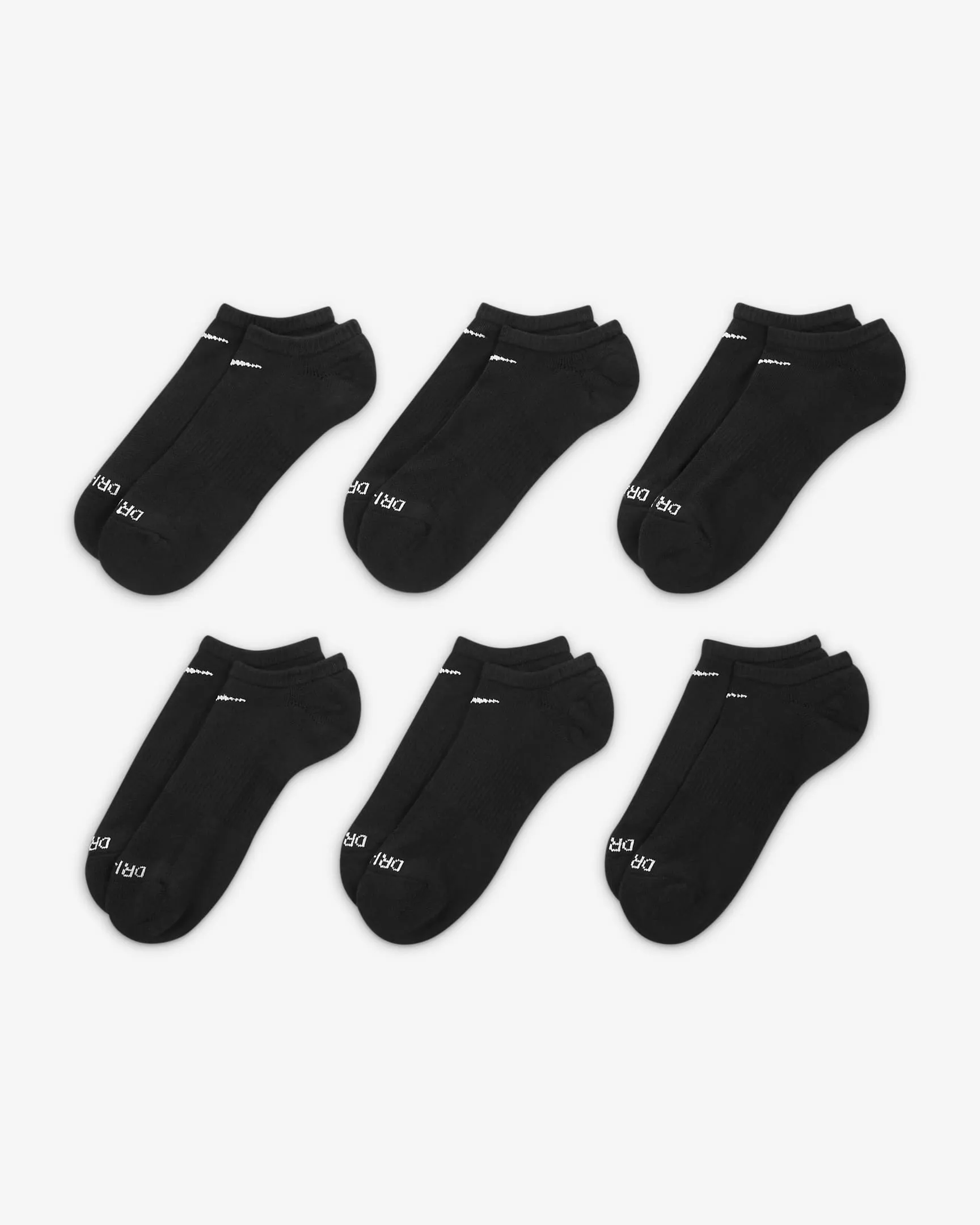 Everyday Plus Cushioned No Show Socks (6 Pairs)