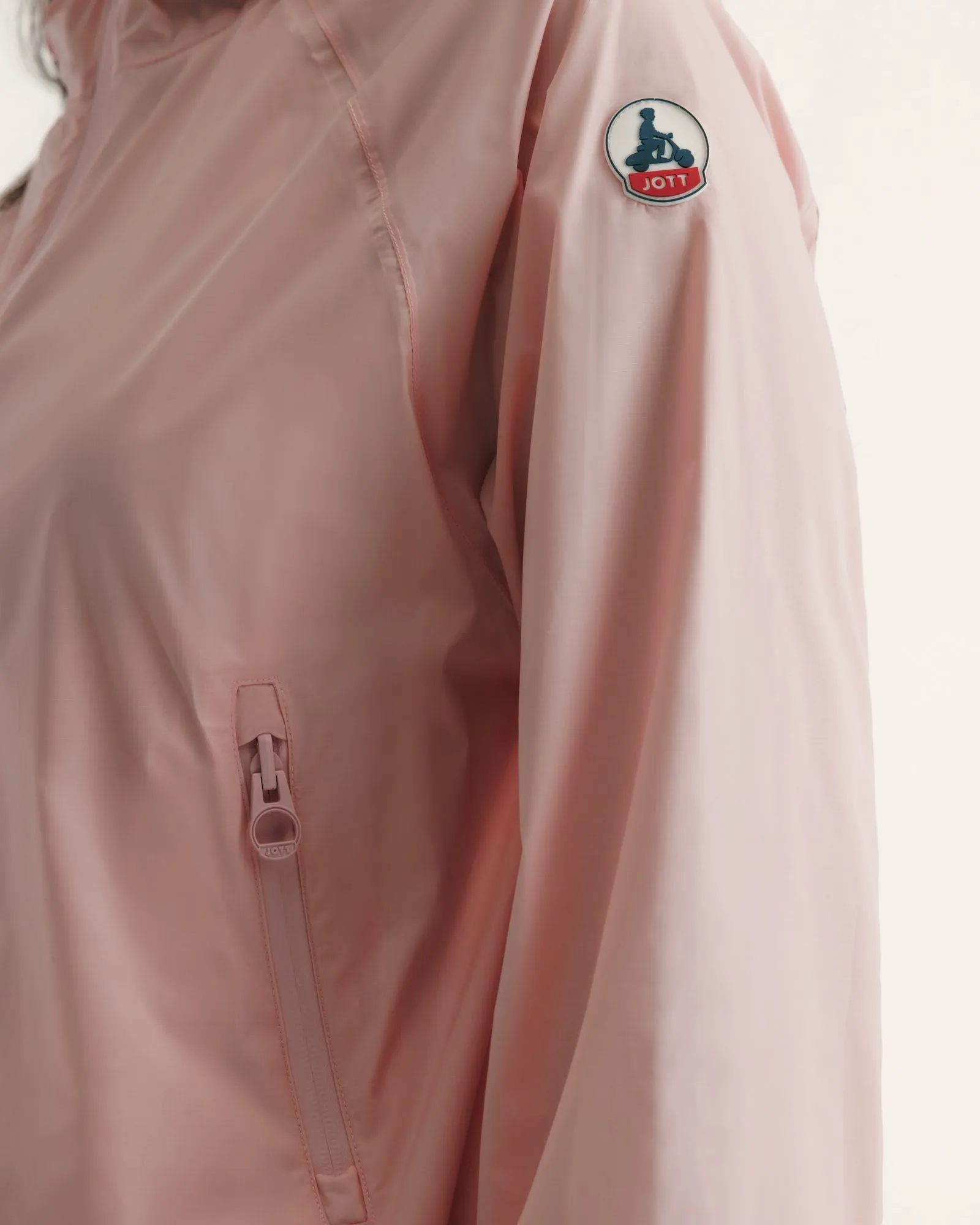 Feroe packable waterproof jacket Peach pink