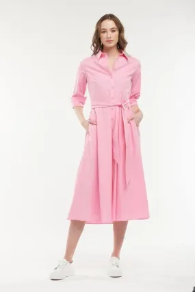 Grace Shirtdress Pink