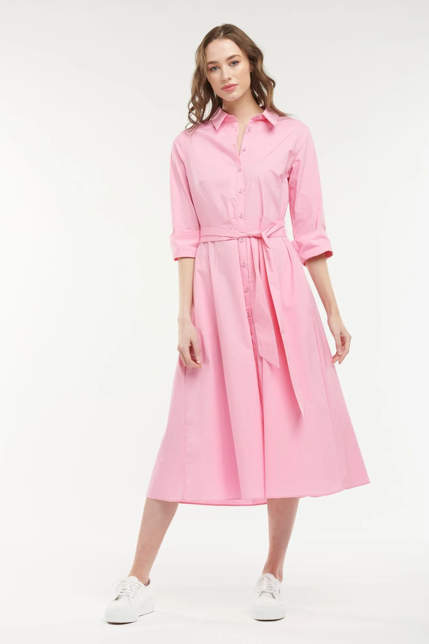 Grace Shirtdress Pink