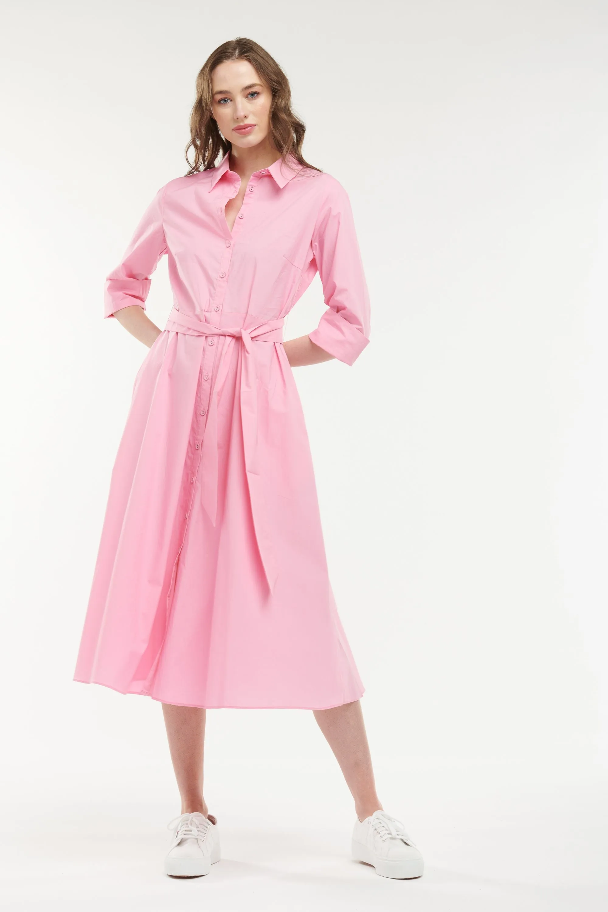 Grace Shirtdress Pink