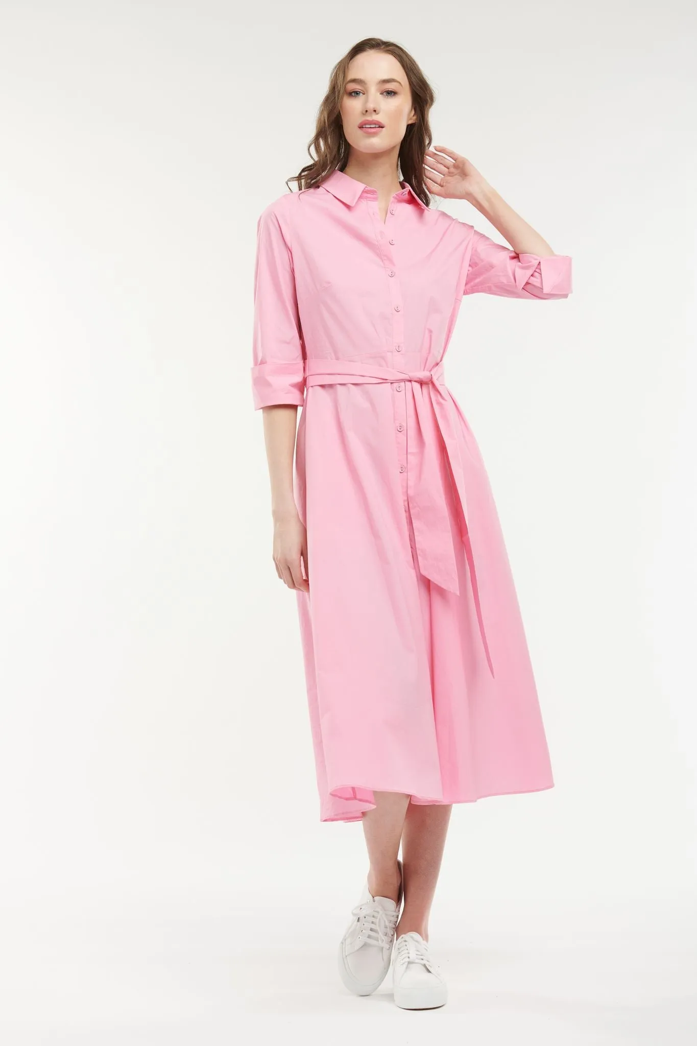 Grace Shirtdress Pink