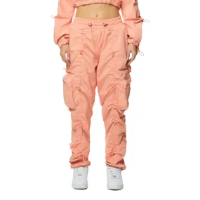 High Rise Multi Bungee Joggers - Sand Coral