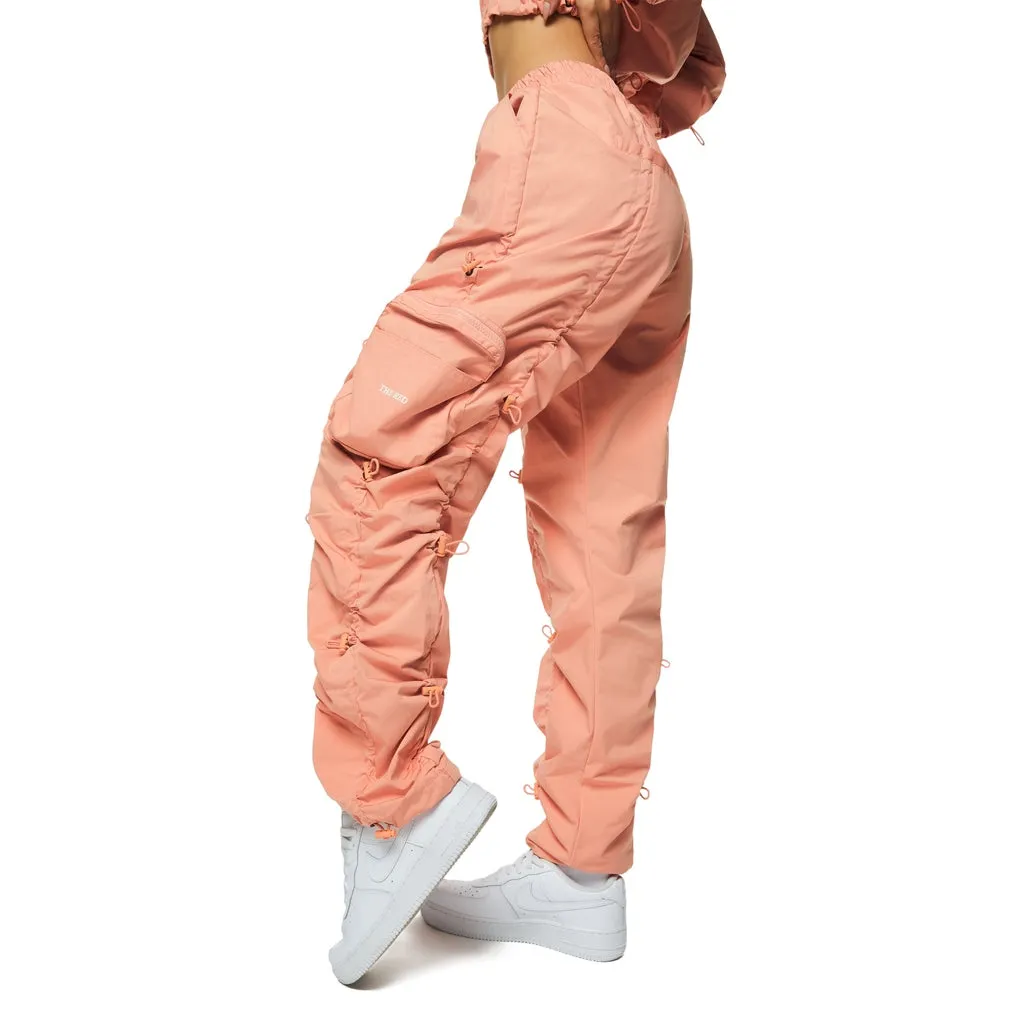 High Rise Multi Bungee Joggers - Sand Coral