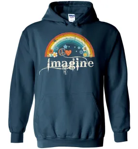 Imagine Rainbow Retro Hoodies